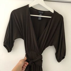 George A-line Wrap Dress